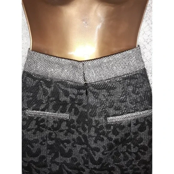 Proenza Schouler Sz 4 Metallic Textured Wool Pencil Skirt - Picture 4 of 8